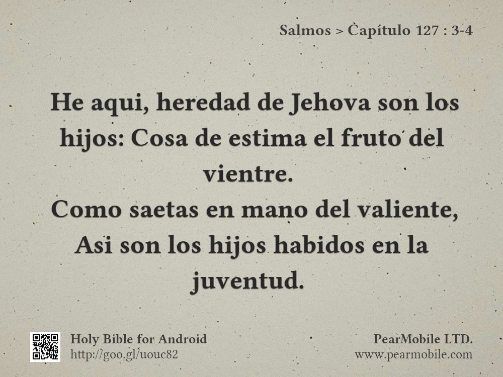 Salmos, Capítulo 127:3-4